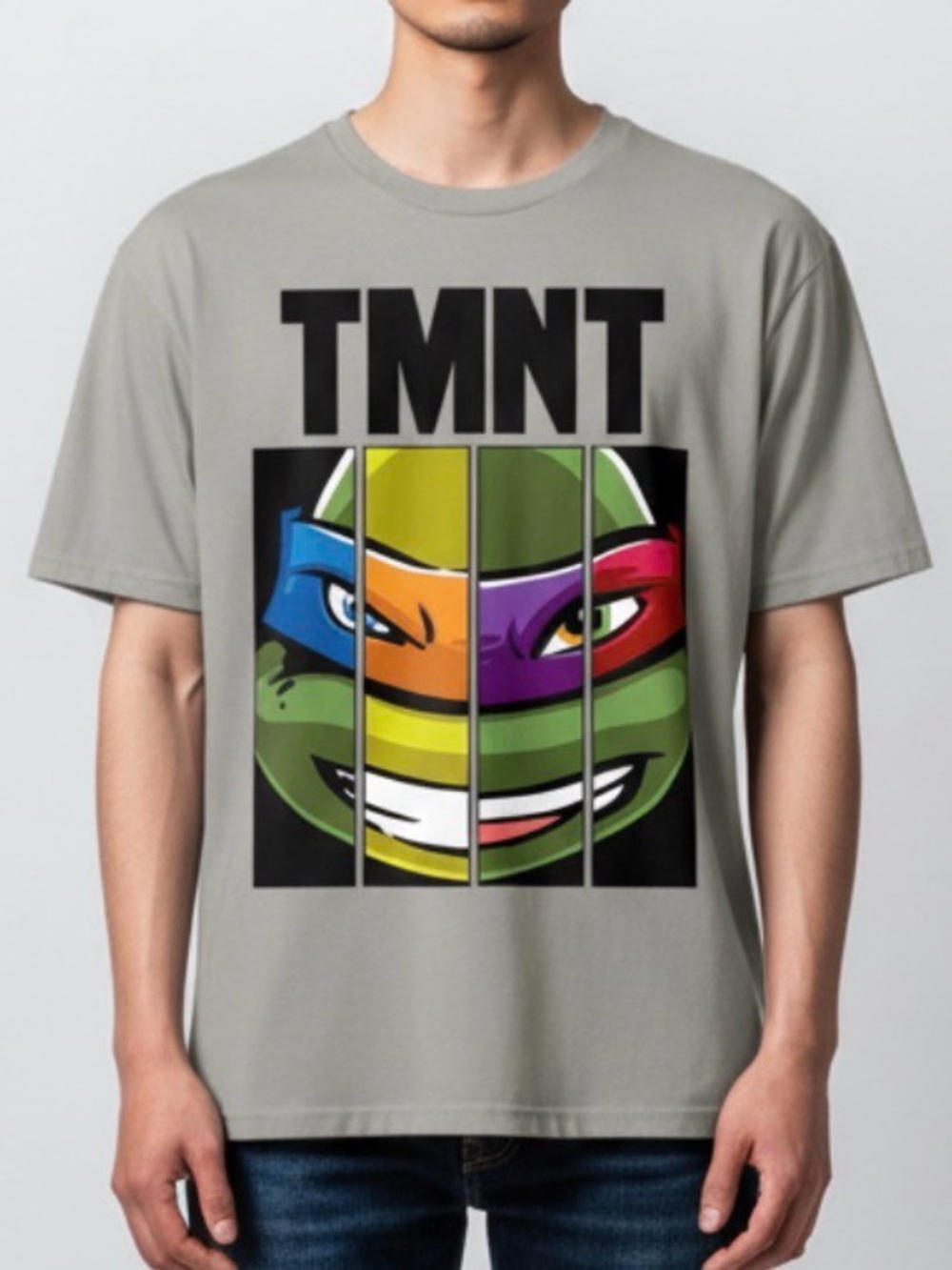 Nickelodeon Men’s TMNT Face Mash-Up T-Shirt